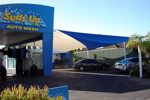 Shade Sails for Car showrooms and dealerships