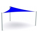 5m x 5m x 5m Premade Triangular Shade Sail Canopy - view 2