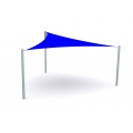 3.6m x 3.6m x 3.6m Premade Triangular Shade Sail Canopy - view 6