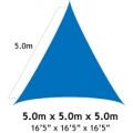 Elite Range - 5m x 5m x 5m Triangular Sail Shade - view 5