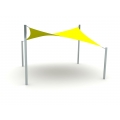 Hyperbolic Square Shade Sail Canopy Seasonal Use - view 2